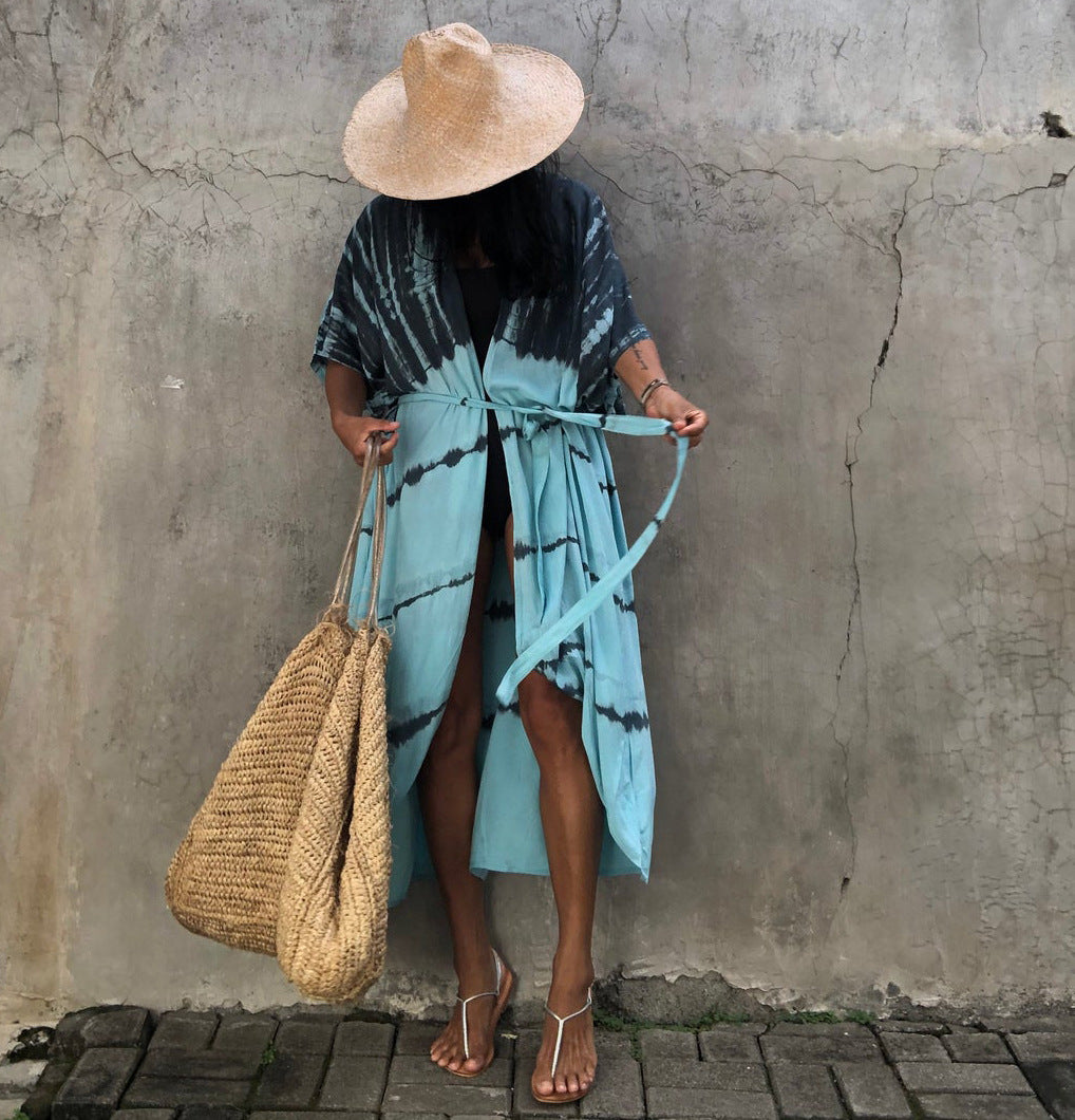 Vestido pareo para playa en verano cubrir bikini