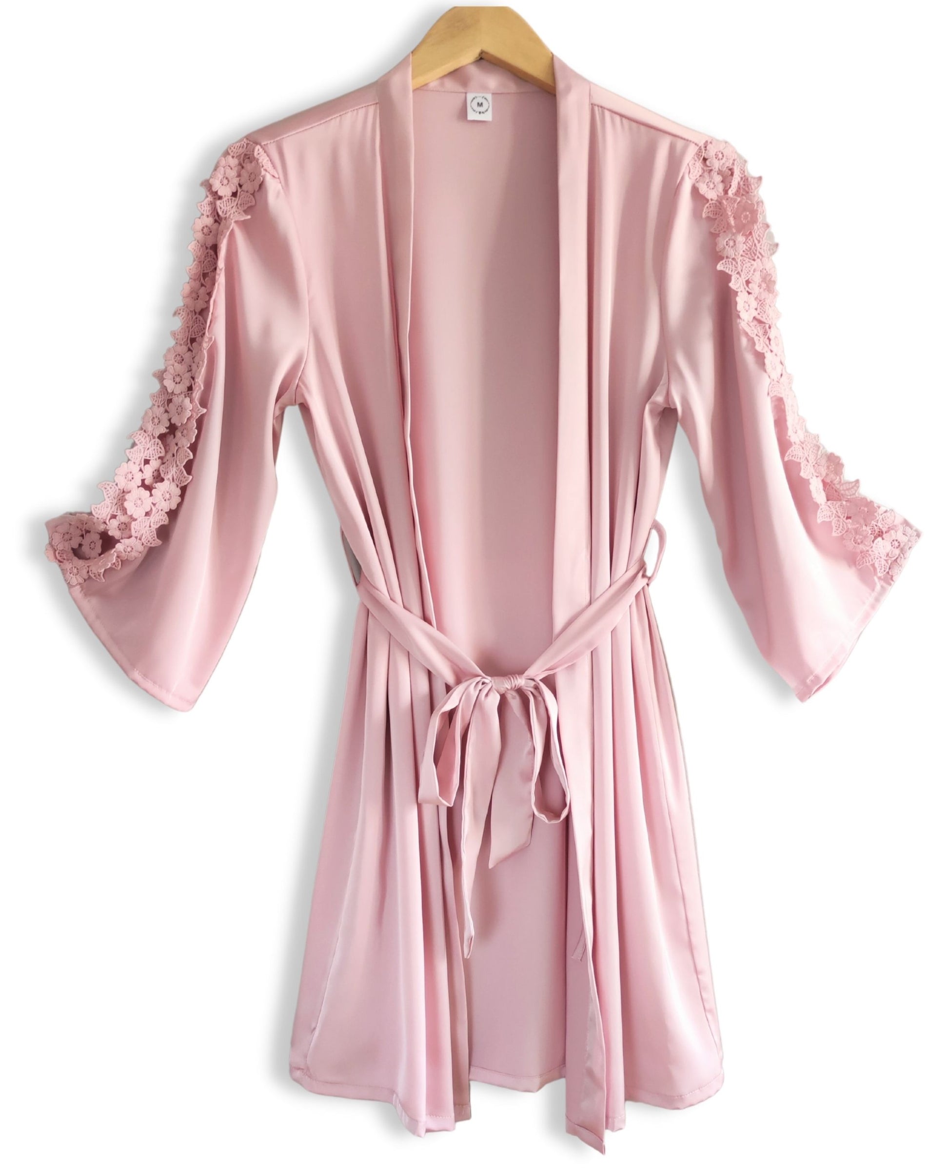 Pijamas de seda satén para mujer, bata kimono y/o vestido camisón de color liso sólido.