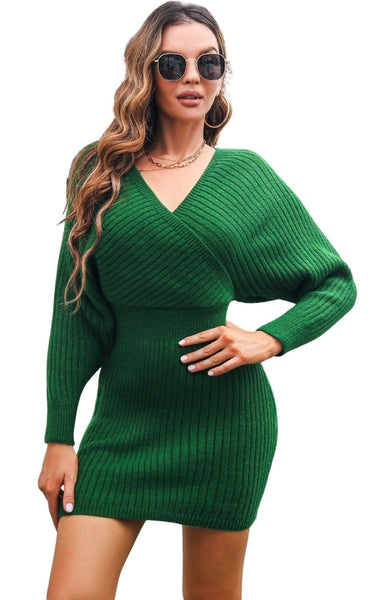 Jersey vestido cárdigan de punto para mujer, una elegancia calentita de esta Navidad